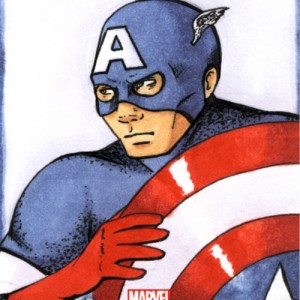 Captain America Sketchcard